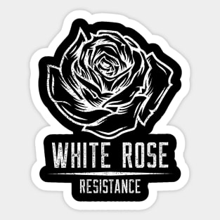 WHITE ROSE RESISTANCE Sticker